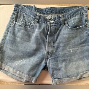 Levi’s Distressed Denim Shorts